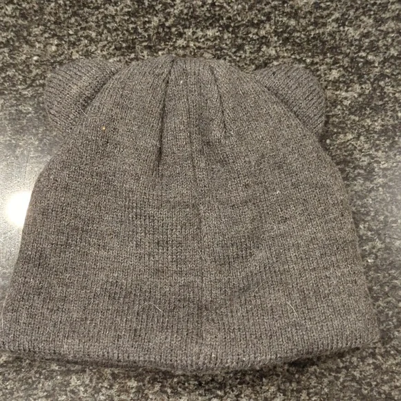 Gray Winter Hat - Cat, Size Small - Picture 2 of 3